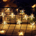 Christmas LED Star String Lights, 9.84FT 20LED String Lights Indoor/Outdoor Waterproof Decorative Light, Starry Fairy String Lights for Bedroom, Garden, Christmas Tree, Wedding, USB power, I0959