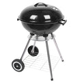 Portable BBQ Grills Clearance Charcoal with Wheels, Upgrade Steel Camping Grill, Outdoor Charcoal Grills for Barbecue Picnic Trailing Camping Outdoor, 18-Inch, Black