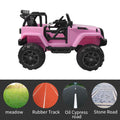12V Ride on Cars for Girls Boys, Power Ride on Toys with Remote Control, SEGMART Pink Electric Cars for Kids, Ride on Truck with Safety-Belt, Spring Suspension, Lights&MP3, Gift for Kids, L