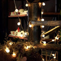 LED Globe String Lights, 49FT 100LED Ball String Lights Indoor/Outdoor Decorative Light, Battery Powered Christmas Starry Fairy String Lights for Bedroom, Kids Room, Dorm, Garden, Party, I0966