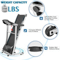 Clearance! Folding Treadmill for Home, Electric Fitness Exercise Equipment Easy Assembly, Large Running Surface, Smart Digital Motorized Running Machine for Running & Walking, I7180