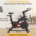 Cycling Bikes for Workouts, Indoor Stationary Cycling Bike, Smooth Belt Drive Exercise Bike, Bicycle Stationary Bike with Bottle Holder and Comfortable Seat Cushion for Home Cardio Gym Workout, I7861