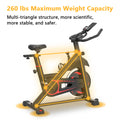 Cycling Bikes for Workouts, Indoor Stationary Cycling Bike, Smooth Belt Drive Exercise Bike, Bicycle Stationary Bike with Bottle Holder and Comfortable Seat Cushion for Home Cardio Gym Workout, I7861