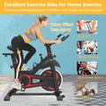 Cycling Bikes for Workouts, Indoor Stationary Cycling Bike, Smooth Belt Drive Exercise Bike, Bicycle Stationary Bike with Bottle Holder and Comfortable Seat Cushion for Home Cardio Gym Workout, I7861