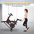 Cycling Bike, Professional Indoor Stationary Cycling Bike, Smooth Belt Drive Exercise Bike, Bicycle Stationary Bike with Bottle Holder and Comfortable Seat Cushion for Home Cardio Gym Workout, I7782
