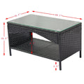 Segmart® 4 Piece Wicker Patio Set