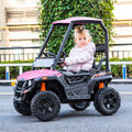 OFF-ROAD UTV WITH ROOF KIDS CARS 12V KIDS TOYS WITH R/C PARENTAL REMOTE ELECTRIC VEHICLES FOR BOYS GIRLS