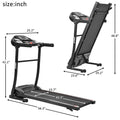 Segmart Electric Treadmill, Smart Digital Folding Treadmill for Home, Easy Assembly Fitness Exercise Equipment, Large Running Surface, 12 Preset Program Motorized Running Machine for Running and Walking, I7185