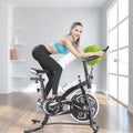 Stationary Cycling Bike, Professional Indoor Exercise Bike, Smooth Quiet Belt Drive Cycling Bike, Bike with LED Monitor/Adjustable Handlebar seat, for Home Cardio Gym Workout, I7785
