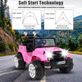 Segmart Pink 12 V Electric Car Powered Ride-On with Remote Control, L