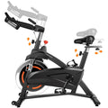 Clearance! Indoor Cycling Bike, Smooth Quiet Belt Drive Stationary Exercise Bike, Bike with LED Monitor/Adjustable Handlebar seat, for Home Cardio Gym Workout, I7864