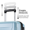 3 Piece Expandable Luggage Sets on Sale, SEGMART Carry on Suitcase w/ TSA Lock, Lightweight Hardshell Luggage Dual Spinner Wheels Set: 20in 24in 28in, Heavyweight Suitcase for Traveling, Purple, S6587