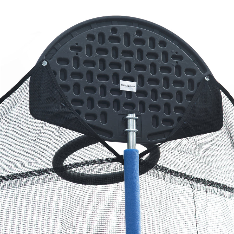 SEGMART Trampoline for Kids, New Upgraded 10 Feet Outdoor Trampoline with Enclosure Net, Basketball Hoop and Ladder, Heavy Duty Blue Round Trampoline for Outdoor Backyard, L