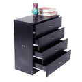 Segmart 4 Chest of Drawers for Bedroom, 26" x 13" x 29" Classic Metal Handles, Durable MDF Wood, S7914