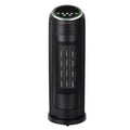 Tower Space Heater, 1500W/1000W Portable Electric PTC Ceramic Heater with Timer and Thermostat, Vertical Space Heater with Remote Control for Office Home, overheat and Tip-over Protection, L