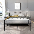 Full Metal Bed Frame, 10.8 Inch Double Metal Platform Bed Frame with Headboard and Footboard, Simple Mattress Foundation w/ 10 Legs, Easy assembly, No Noise, Non-Slip Design, 400lbs, S5767