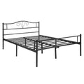 Full Metal Bed Frame, 10.8 Inch Double Metal Platform Bed Frame with Headboard and Footboard, Simple Mattress Foundation w/ 10 Legs, Easy assembly, No Noise, Non-Slip Design, 400lbs, S5767