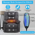 Electric Power Lift Recliner, Heavy Duty 350lbs Classic Velvet Sofa Chair for Elderly, Ergonomic Lounge Sofa with 5 Vibration Massage Modes and Heated Function, 3 Positions Lift, Dark Green, SS1827