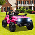 12V Kids Ride-On Electric Car, SEGMART Off-Road Electric Vehicle w/Remote Control, 3 Speeds, LED Lights, Double Doors, Safety Belt, MP3 RC, 1-2 Hours Fun Time, Birthday Gift for 3-6 Kids, 77 lb, S1720