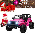 12V Kids Ride-On Electric Car, SEGMART Off-Road Electric Vehicle w/Remote Control, 3 Speeds, LED Lights, Double Doors, Safety Belt, MP3 RC, 1-2 Hours Fun Time, Birthday Gift for 3-6 Kids, 77 lb, S1720