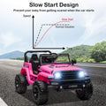 12V Kids Ride-On Electric Car, SEGMART Off-Road Electric Vehicle w/Remote Control, 3 Speeds, LED Lights, Double Doors, Safety Belt, MP3 RC, 1-2 Hours Fun Time, Birthday Gift for 3-6 Kids, 77 lb, S1720