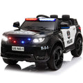 Battery Cars for Kids, 12V Ride on Toys with Remote Control, Police Ride on Truck Gifts for Boys Girls, 3 Speed Electric Vehicle SUV Cars with LED Flashing Light, Music, Horn, L6341