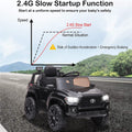 Ride on Toys for Kids, 12V Licensed Toyota Tacoma Ride on Cars with Remote Control, Motorized Vehicles Ride on Truck with Lights/Music, Black Battery Powered Ride on Cars for Boys 3 to 5 YO, LLL3129