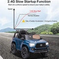 Ride on Cars for Boys, Licensed Toyota Tacoma 12V Electric Ride on Cars with Remote Control, Blue Motorized Vehicles Ride on Truck with Headlights/Music Player for 3 to 5 YO, LLL3152