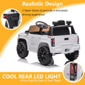 Ride on Cars for Girls, Licensed Toyota Tacoma 12V Electric Ride on Cars with Remote Control, White Motorized Vehicles Ride on Truck with Headlights/Music Player for 3 to 5 YO, LLL3176