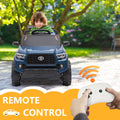 Ride on Cars for Boys, Licensed Toyota Tacoma 12V Electric Ride on Cars with Remote Control, Blue Motorized Vehicles Ride on Truck with Headlights/Music Player for 3 to 5 YO, LLL3152