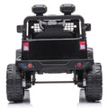 12V Ride on Cars, Kids Ride on Toys with 2.4G Remote Control, Electric Vehicles Ride on Truck Car with LED Lights, FM, Seatbelt, Black Battery-Powered Ride on Toys for Boys Girls, 3 Speeds, LL744