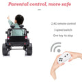 12V Ride on Cars, Kids Ride on Toys with 2.4G Remote Control, Electric Vehicles Ride on Truck Car with LED Lights, FM, Seatbelt, Black Battery-Powered Ride on Toys for Boys Girls, 3 Speeds, LL744