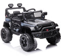 12V Ride on Cars, Kids Ride on Toys with 2.4G Remote Control, Electric Vehicles Ride on Truck Car with LED Lights, FM, Seatbelt, Black Battery-Powered Ride on Toys for Boys Girls, 3 Speeds, LL744