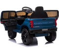 Ride on Cars with Remote Control, Chevrolet Silverado 12V Battery Powered Ride on Toys for Kids, Ride on Truck Car for Boys Girls, Blue Electric Cars Birthday Christmas Gifts, Suspension, LED Light, L