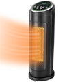 Tower Space Heater, 1500W/1000W Portable Electric PTC Ceramic Heater with Timer and Thermostat, Vertical Space Heater with Remote Control for Office Home, overheat and Tip-over Protection, L