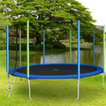 Clearance! Trampoline for Kids, New Upgraded 12 Feet Outdoor Trampoline with Safety Enclosure Net and Ladder, Heavy Duty Round Trampoline for Indoor or Outdoor Backyard, Holds 300lbs, L3750