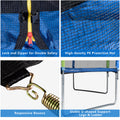 Segmart Trampoline with Enclosure Net, Outdoor Patio Fitness Kids with Spring Cover Padding, 330 lbs Round with 4 Heavy Steel Legs, S1557