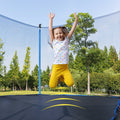8FT Trampoline Outdoor, Safety Kid Trampoline with Enclosure Net -Astm Certified- With Heavy Duty Jumping Mat and Spring Cover Padding, Small Trampoline for Kids Ages 6-12