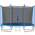 Trampoline on Clearance, New Upgraded 12 Feet Kids Outdoor Trampoline with Safety Enclosure Net and Ladder, Heavy Duty Round Trampoline for Indoor or Outdoor Backyard, L3741