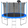 10 Feet Trampoline for Kids with Enclosure Net, SEGMART Kids Outdoor Trampoline with Basketball Hoop and Ladder, Heavy Duty Recreational Round Trampoline for Indoor Outdoor Backyard, L3740