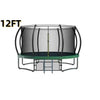 12FT Trampoline for Kids, New Upgraded 12ft Outdoor Trampoline with Safety Enclosure Net Jumping Mat and Spring Cover Padding, Heavy-Duty Round Backyard Bounce Jumper Trampoline