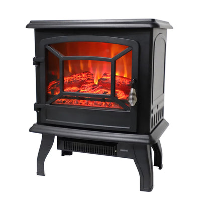 SEGMART Electric Fireplace Heater, 1500W/750W Portable Fireplace with 3D Flame Effect, Portable Space Heater with Overheat Tip-Over Protection & Carry Handle for Bedroom Office, K2481