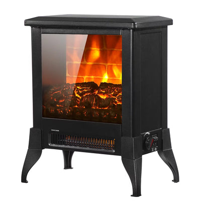 SEGMART Electric Fireplace Heater, 1500W/750W Portable Fireplace with 3D Flame Effect, Portable Space Heater with Overheat Tip-Over Protection & Carry Handle for Bedroom Office, K2481