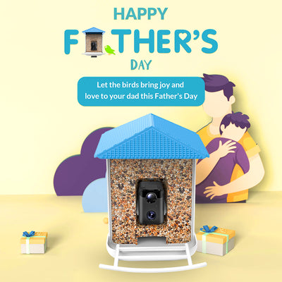 Bird Feeder with Camera, Smart Bird Feeder with Camera Solar Powered, AI Identify Bird Species Auto Capture Bird Videos & Instant Notifications, IP65 Weatherproof, Ideal Gift for Bird Lover