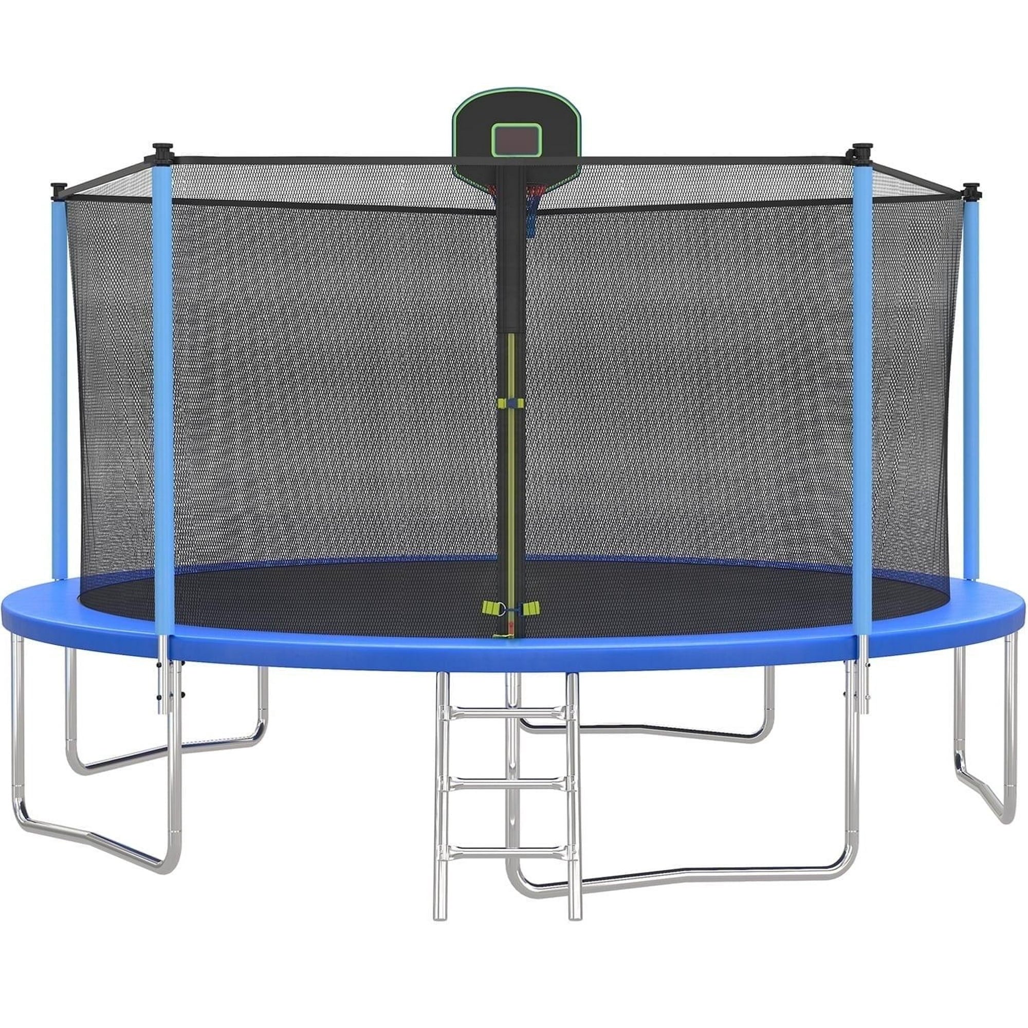14FT Trampoline for Kids and Adults, SEGMART Upgraded Outdoor Trampoli