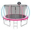 12ft Trampoline for Kids with Basketball Hoop, Outdoor Trampoline with Safety Enclosure Ladder, Back Yard Trampoline for Kids and Adults