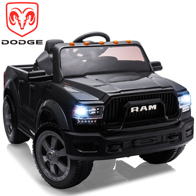 Licensed Toyota Tacoma Electric Ride on Vehicle for Kids, 12V Powered Ride on Car Toys with Remote Control, LED Lights, MP3 Player, Black