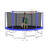 16FT Trampoline for Adults & Kids with Basketball Hoop, SEGMART Upgraded Round Recreational Trampoline with Enclosure Net, Heavy-duty Outdoor Trampoline with Ladder for Outdoor Indoor, Blue