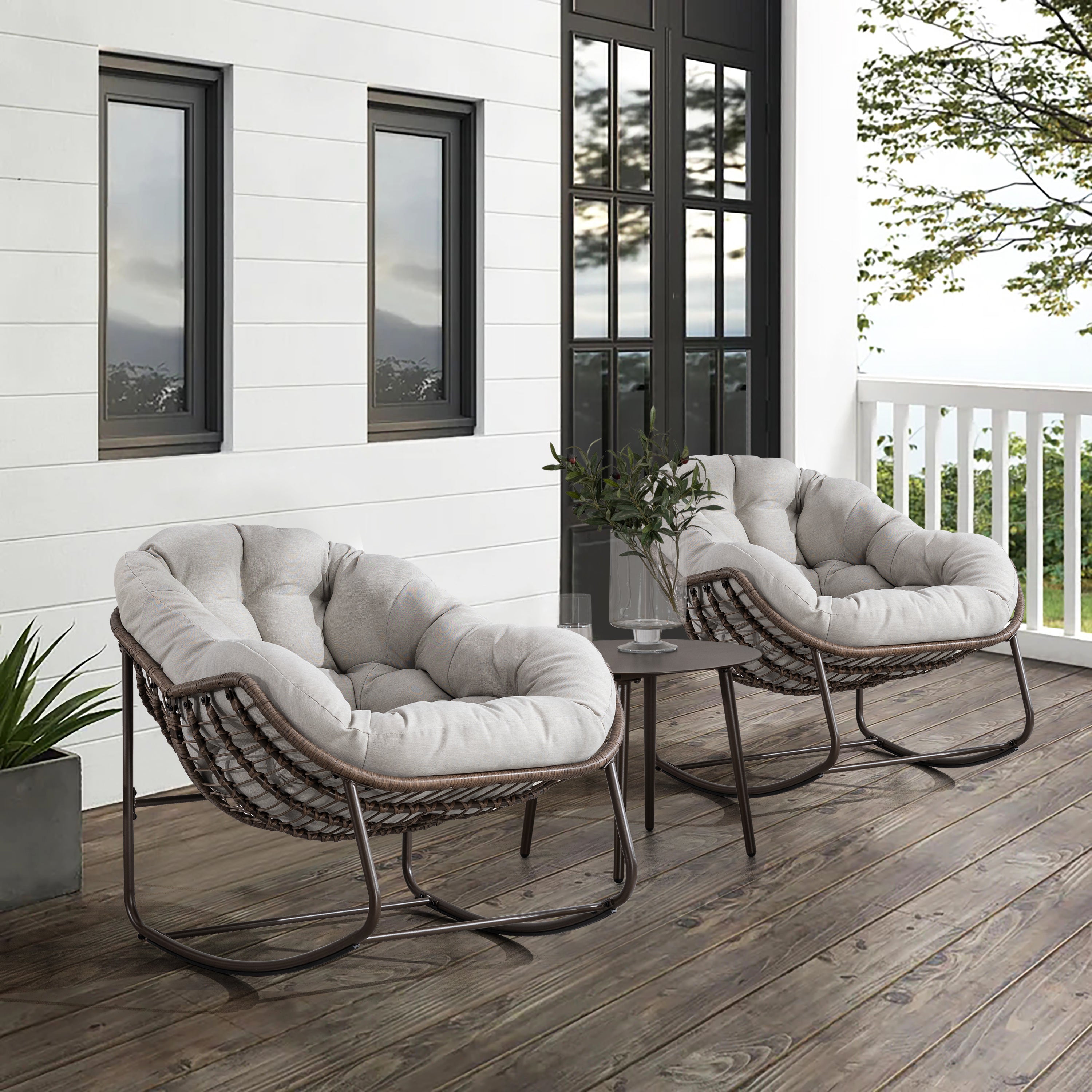 Rattan Chair Modern Indoor Rocking Chair Rocking Chair, Patio