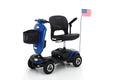 Segmart Mobility Scooter for Seniors, 20''W Armrest, Windshield, Rear Suspension, Front Rear Light, Cup Holder, USB Charging Port, Gift Flag, 300lbs, Blue